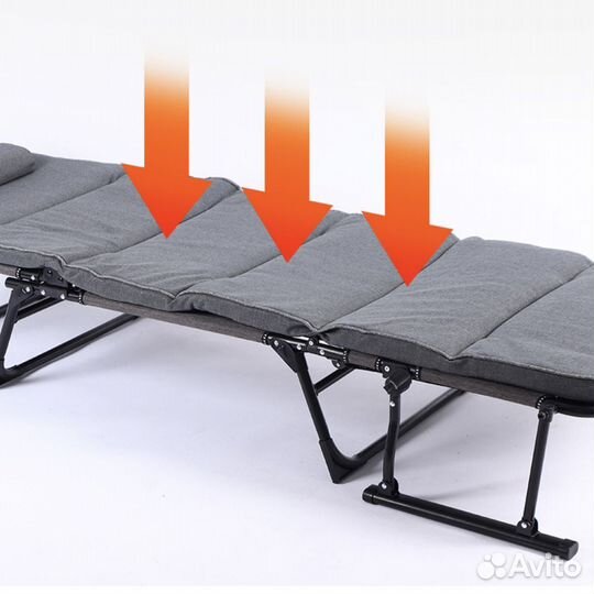 Шезлонг/раскладушка/кресло с матрасом