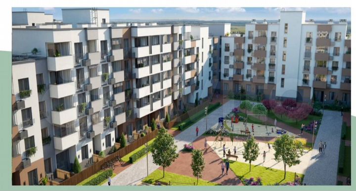 2-к. апартаменты, 38,5 м², 1/4 эт.