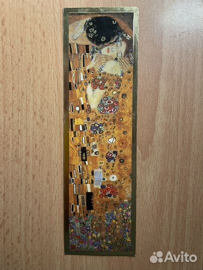 Поцелуй Густав Климт закладка для книг