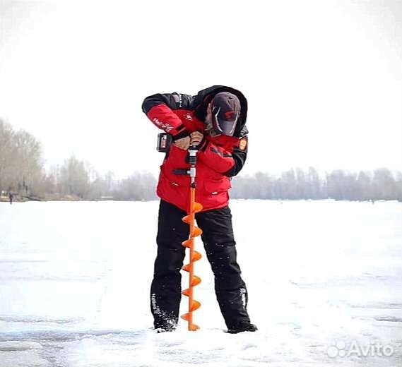 Комплект ледобура шуруповерт + Тонар Мотошторм 130