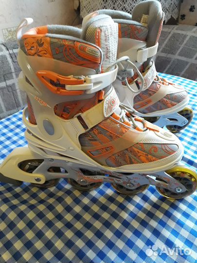 Коньки-ролики женские RE:Action, размер 38