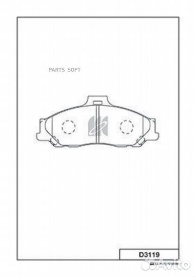 Kashiyama D3119 Колодки тормозные дисковые Mazda