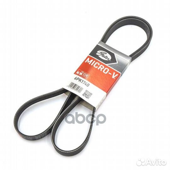 Ремень поликлиновый 6PK1740 Gates