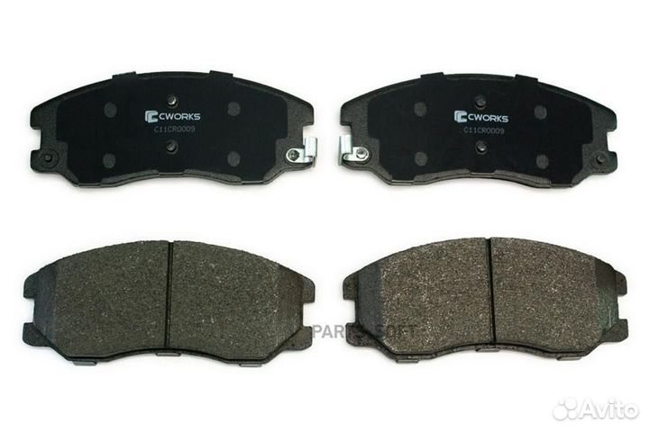 Cworks C11CR0009 Тормозные колодки передние, Low M