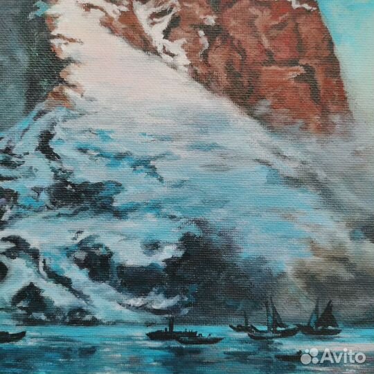 Картина маслом пейзаж горный