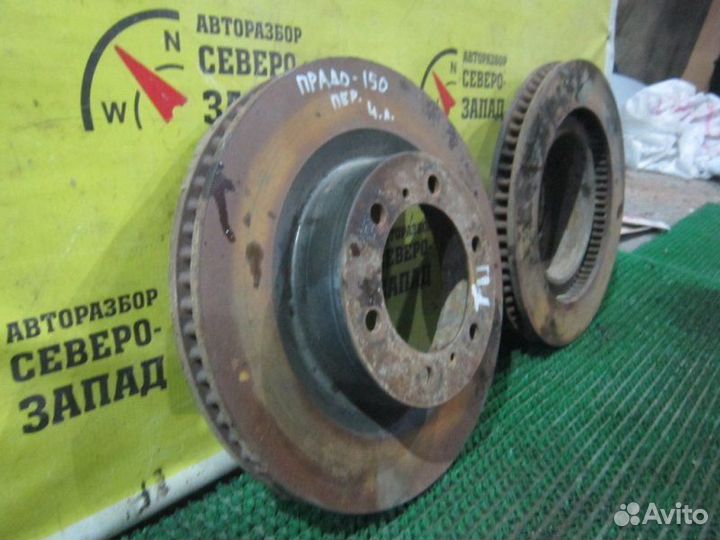 Диск тормозной передний Toyota Land Cruiser GRJ150