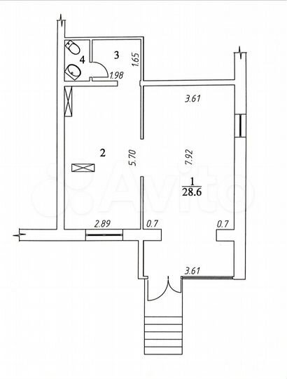 Свободного назначения, 50 м²