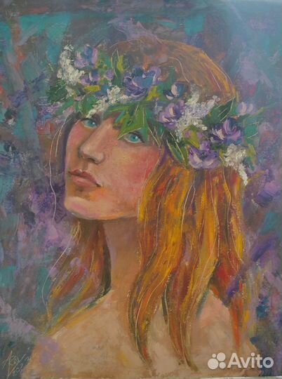 Картина маслом «Летняя Нимфа»