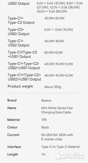 Новое з/у Baseus GaN3 Pro PowerStrip 65W