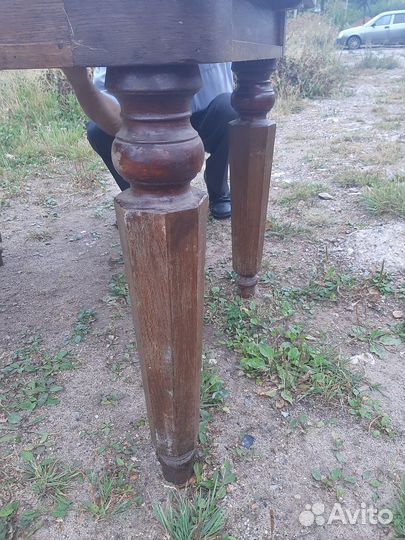 Стол старинный дубовый раздвижной