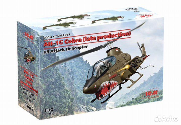32061 ICM 1/32 вертолет AH-1G Cobra (поздний)