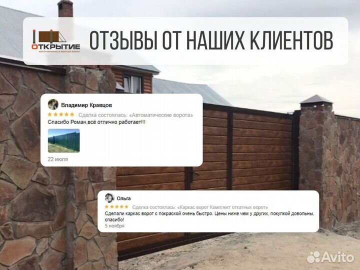 Откатные ворота от производителя