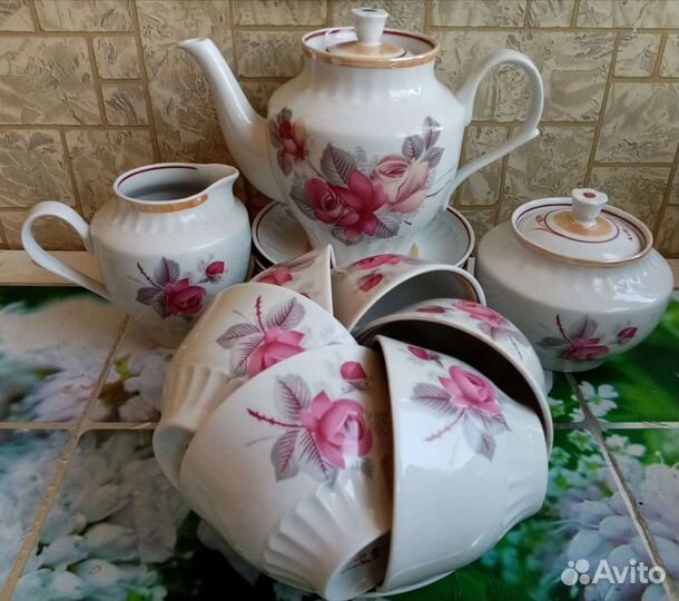 Чайный сервиз Дулево, 6 персон