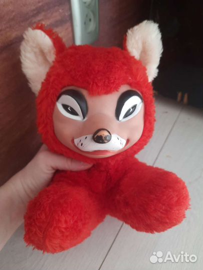 Лиса гдр игрушка мягкая