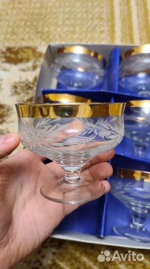 Бокалы из хрусталя, винтаж