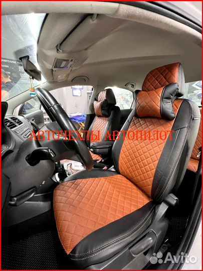 Чехлы Автопилот Volkswagen Polo 5 Sd из экокожи