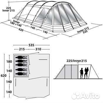Палатка Outwell Tennessee 5