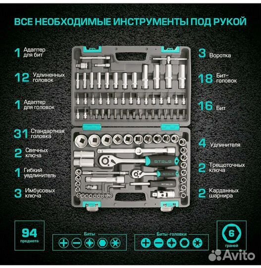 Набор инструментов Stels 94