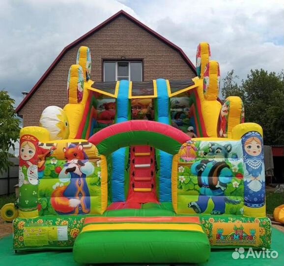 Надувной батут-горка, с документами