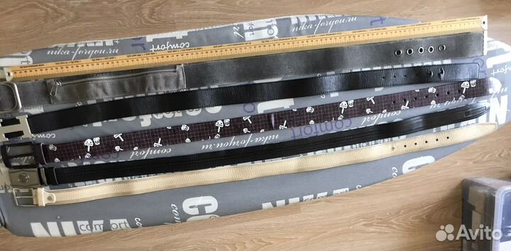 Ремень мужской кожа и текстиль