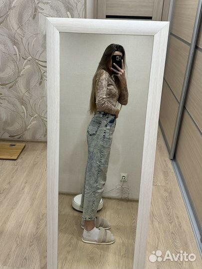 Джинсы бананы женские