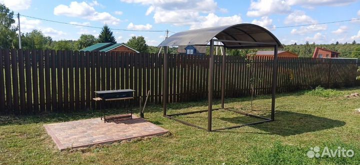 Беседка летняя арочная для сада