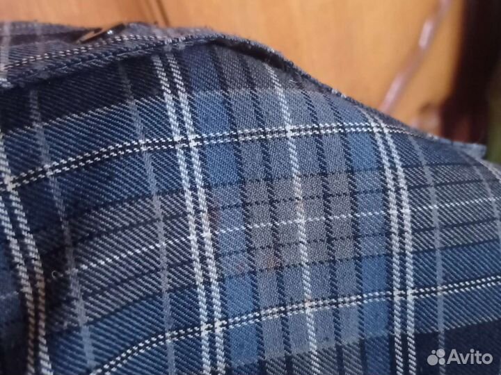 Жилетка голубая клетка школьная форма для мальчика