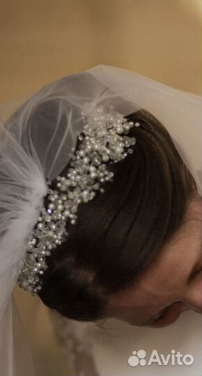 Веточка в прическу свадебная