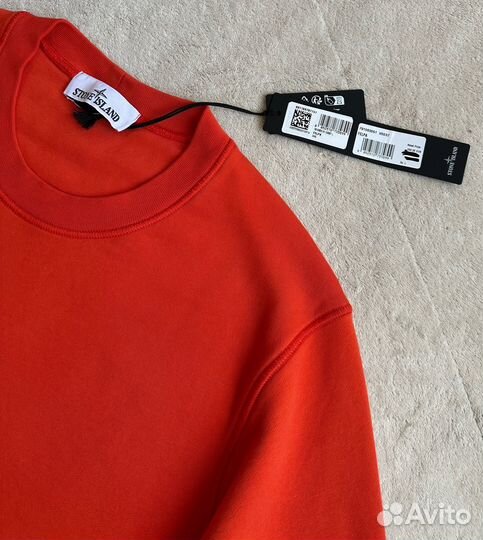 L.Свитшот Stone Island 'Orange'.Оригинал