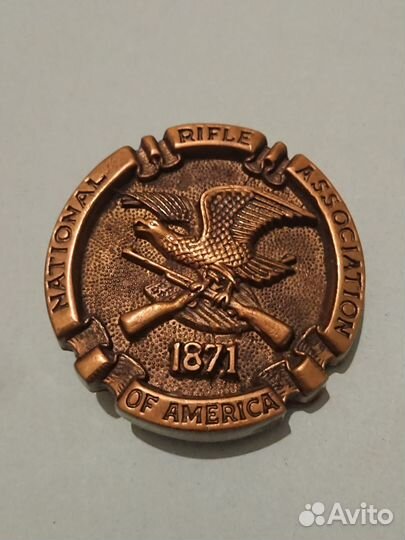 Пряжка National Rifle Association Solid Brass NEW