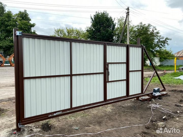 Ворота откатные 4 м с автоматикой - без предоплаты