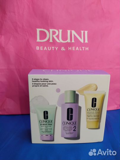 Clinique 3 steps мини набор (2,3) оригинал, новый