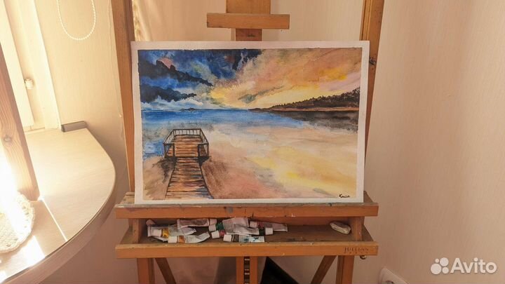 Картина/ Постер ручная работа / Акварель