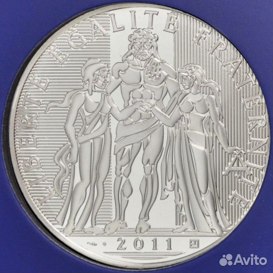 Франция - серебряный Hercules 2011 года - 50гр. Ag