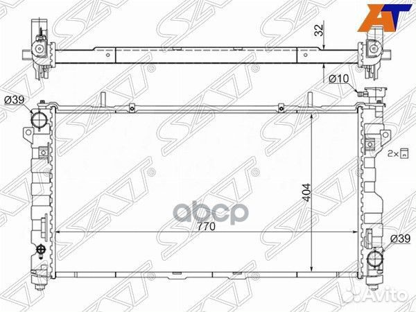 Радиатор Chrysler Town&Country 00-07 / Voyager