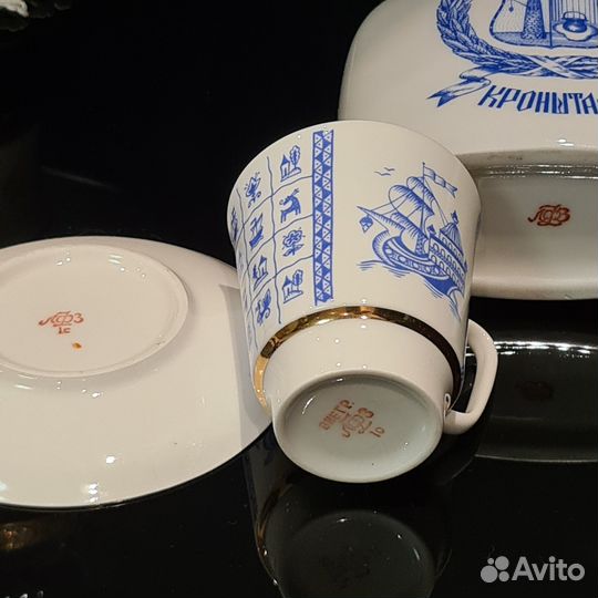 Лфз, кофейная пара Каравелла, штоф Кронштадт