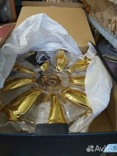 Ваза для фруктов на ножке.Англия.Plantik.Новая