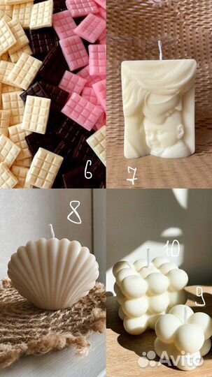 Силиконовые формы молды для свечей гипса мыла