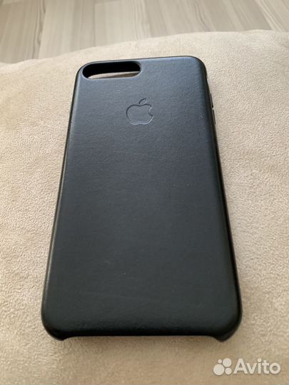 Оригинальный кожаный чехол на iPhone 8+