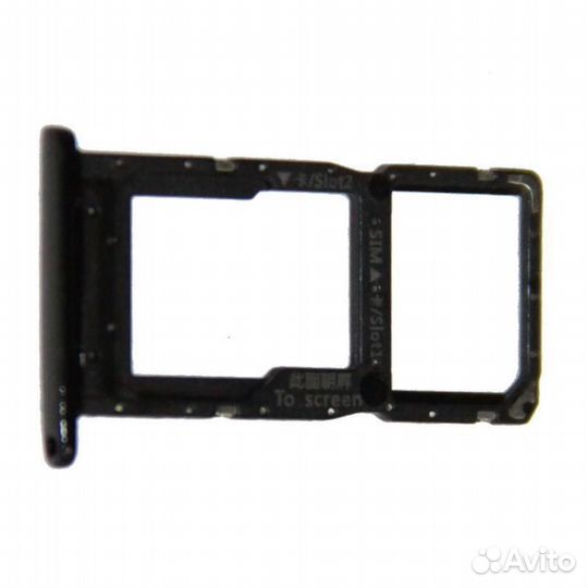 Держатель сим для Huawei Honor 10 Lite (черный)