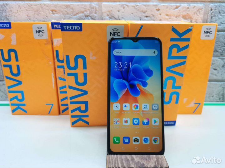 П.6387 Tecno spark 7 4/128 Gb