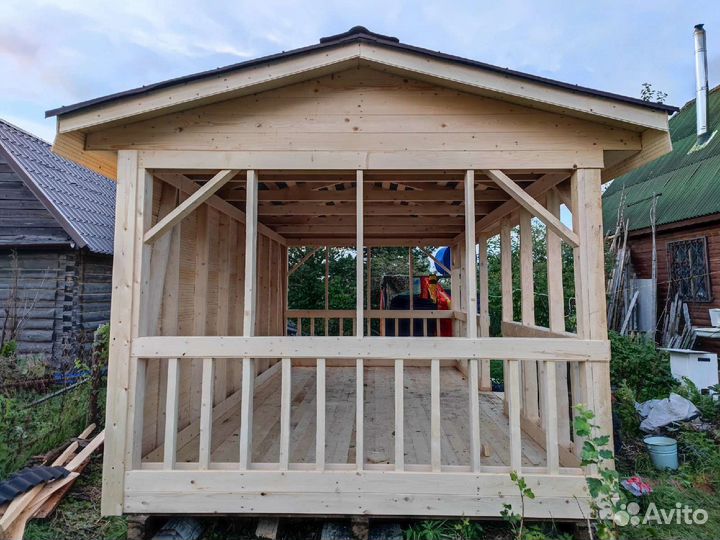 Беседка сарай