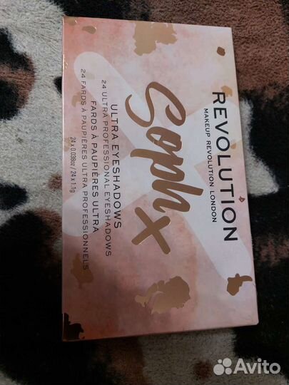 Палетка теней revolution, хайлайтер revolution