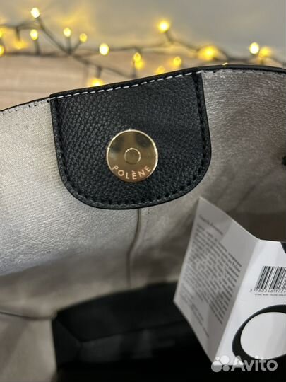 Сумка polene cyme mini черная