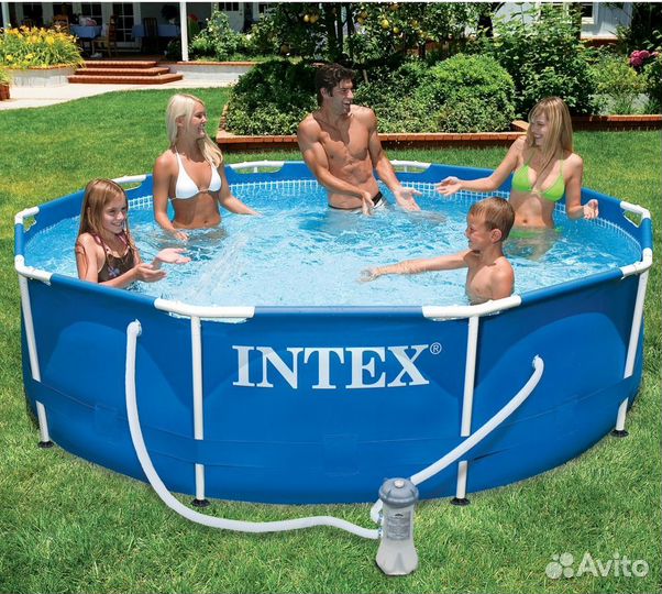 Каркасный бассейн 305х76 с фильтр насосом Intex