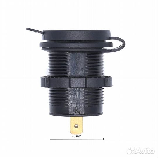 Розетка 2xUSB врезная с вольтметром