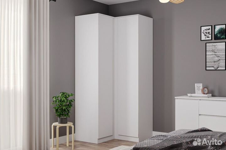 Угловой шкаф в стиле икеа