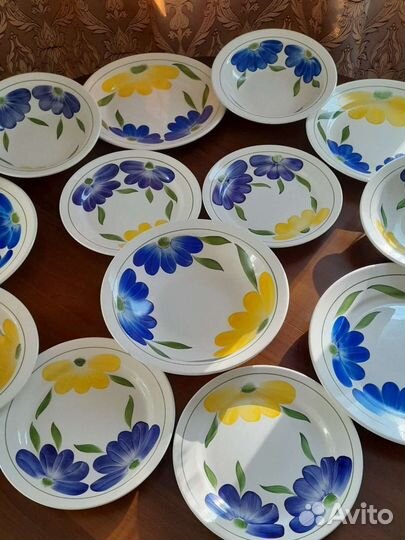 Тарелки зик. Конаково. Ручная роспись. редкие