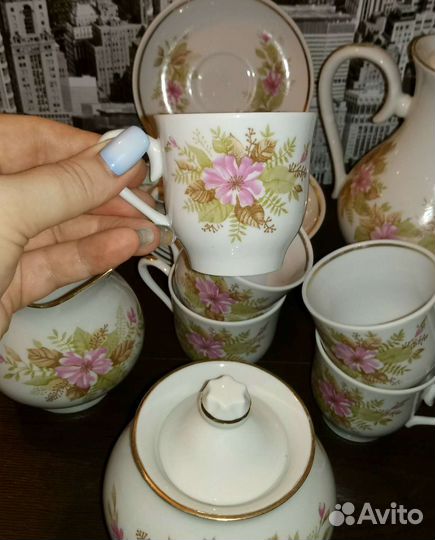 Кофейный сервиз СССР, 6 персон