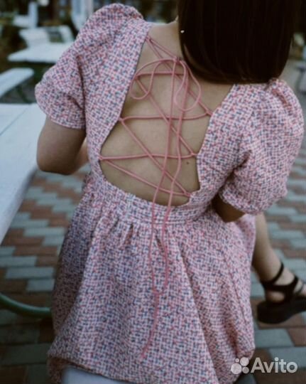 Платье женское цветочный принт